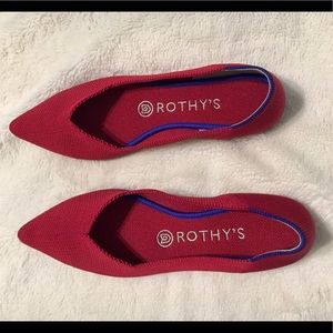 Chili Red Rothy’s Point Size 7